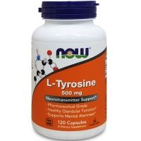 Тирозин (l тирозин 500 мг), Now Foods (Нау фудс), 120 капсул —  «МагазинВитамин»