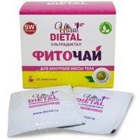 Ультрадиетал, фиточай для для контроля массы тела, Оптисалт, 20 пакетиков Ультрадиетал, фиточай для для контроля массы тела, Оптисалт, 20 пакетиков