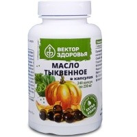 Тыквенное масло в капсулах, Вектор здоровья Тыквенное масло в капсулах, Вектор здоровья