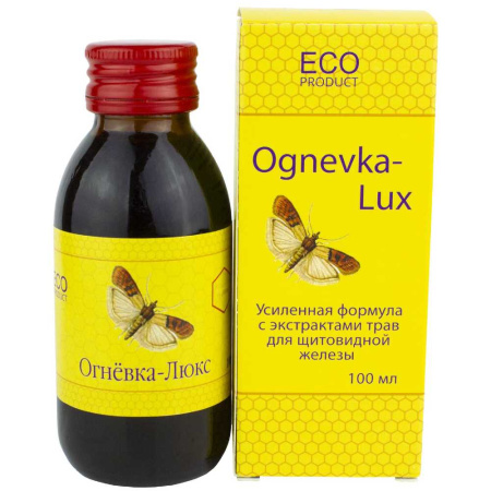 Настойка Огневка Люкс, с экстрактами трав для щитовидной железы, Жива, 100 мл — «МагазинВитамин»