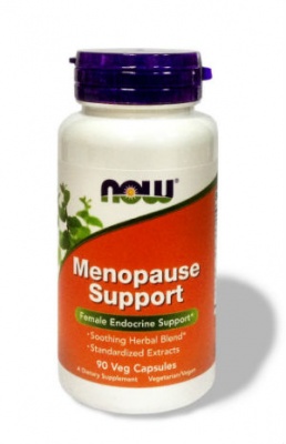 Менопауза Саппорт, Menopause Support, травы при менопаузе, Now Foods (Нау фудс), 90 капсул —  «МагазинВитамин»