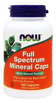 Минеральный комплекс, минералы и витамин Д, Full Spectrum Minerals, Now Foods (Нау фудс), 120 капсул Минеральный комплекс, минералы и витамин Д, Full Spectrum Minerals, Now Foods (Нау фудс), 120 капсул