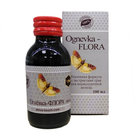 Настойка Огневка Флора, с экстрактами трав для поджелудочной железы, Жива, 100 мл — компания «МагазинВитамин» Настойка Огневка Флора, с экстрактами трав для поджелудочной железы, Жива, 100 мл — «МагазинВитамин»