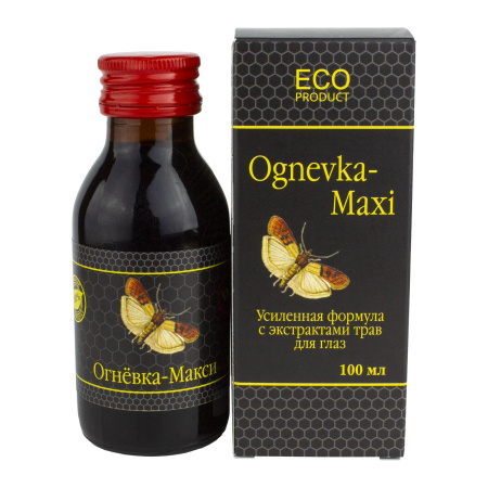 Настойка Огневка Макси, с экстрактами трав для глаз, Жива, 100 мл — «МагазинВитамин»