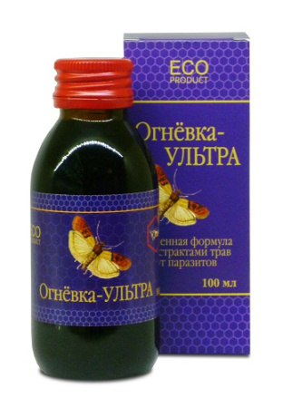 Настойка Огневка Ультра (ULTRA), с экстрактами трав от паразитов, Жива, 100 мл — «МагазинВитамин»