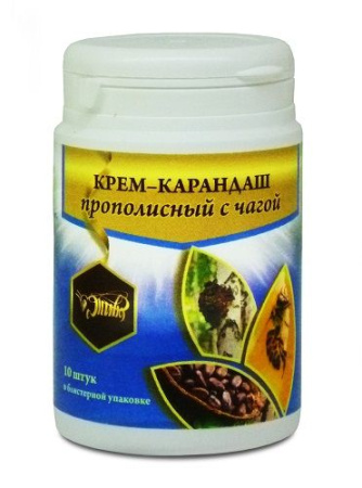 Крем-карандаш с чагой, Жива