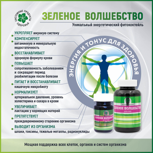Зеленое волшебство - энергетический фитококтейль, Витамакс (Vitamax) — компания «МагазинВитамин» Зеленое волшебство - энергетический фитококтейль, Витамакс (Vitamax) — «МагазинВитамин»
