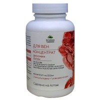 Для вен, концентрат с рутином, диосмином и виноградной косточкой, Алтайские традиции, 60 капсул Для вен, концентрат с рутином, диосмином и виноградной косточкой, Алтайские традиции, 60 капсул